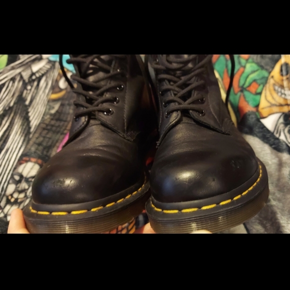 Doc Martin 1460 Pascal Black Leather Virgina US 9 UK 7 - Picture 7 of 7